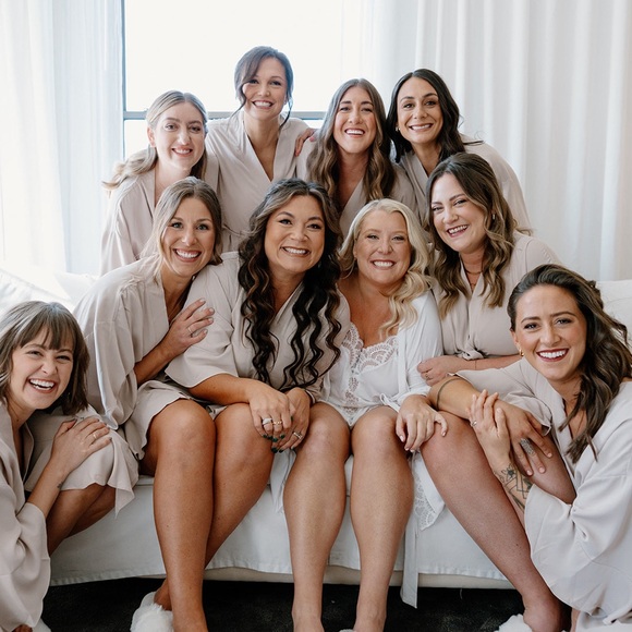 Kenny Ruffle Robe - Taupe - Picture 3 of 3